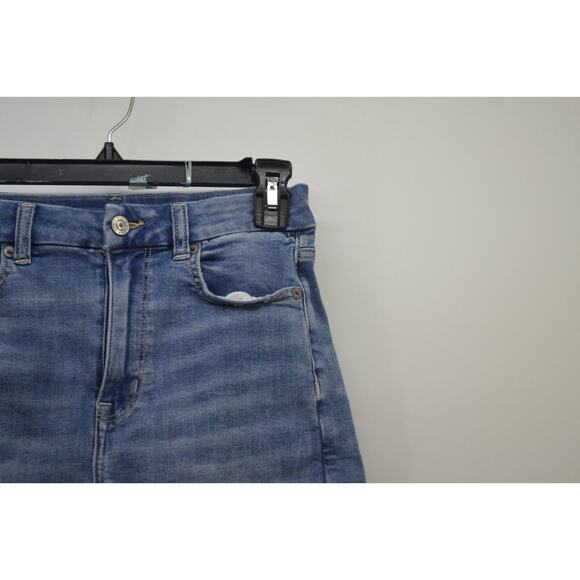 American Eagle Outtfiters Size 4 Blue Denim Short Cut offs Daisy Dukes - Picture 4 of 12